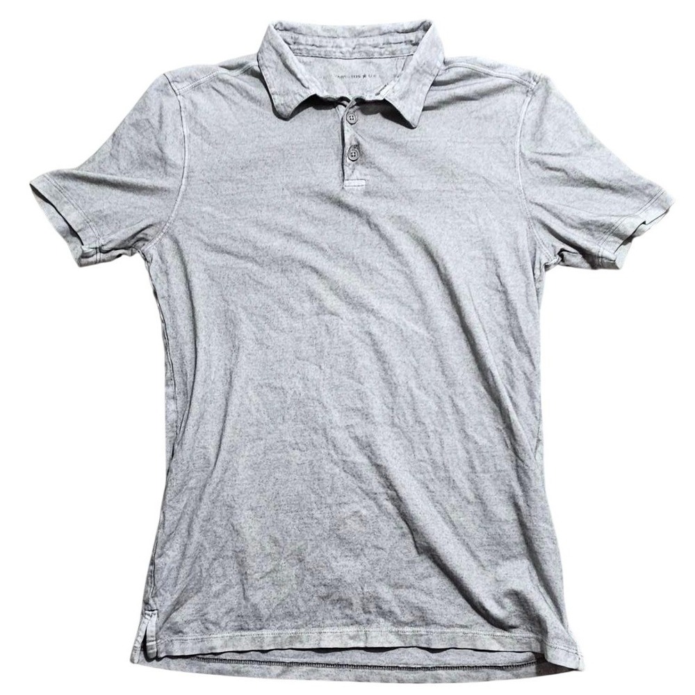 John Varvatos‎ USA Mens Grey Short Sleeve Cotton Polo Shirt K4245W1B AMK7B